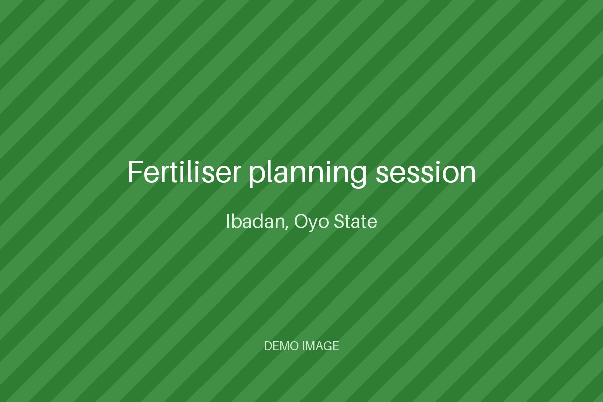 Fertiliser planning session