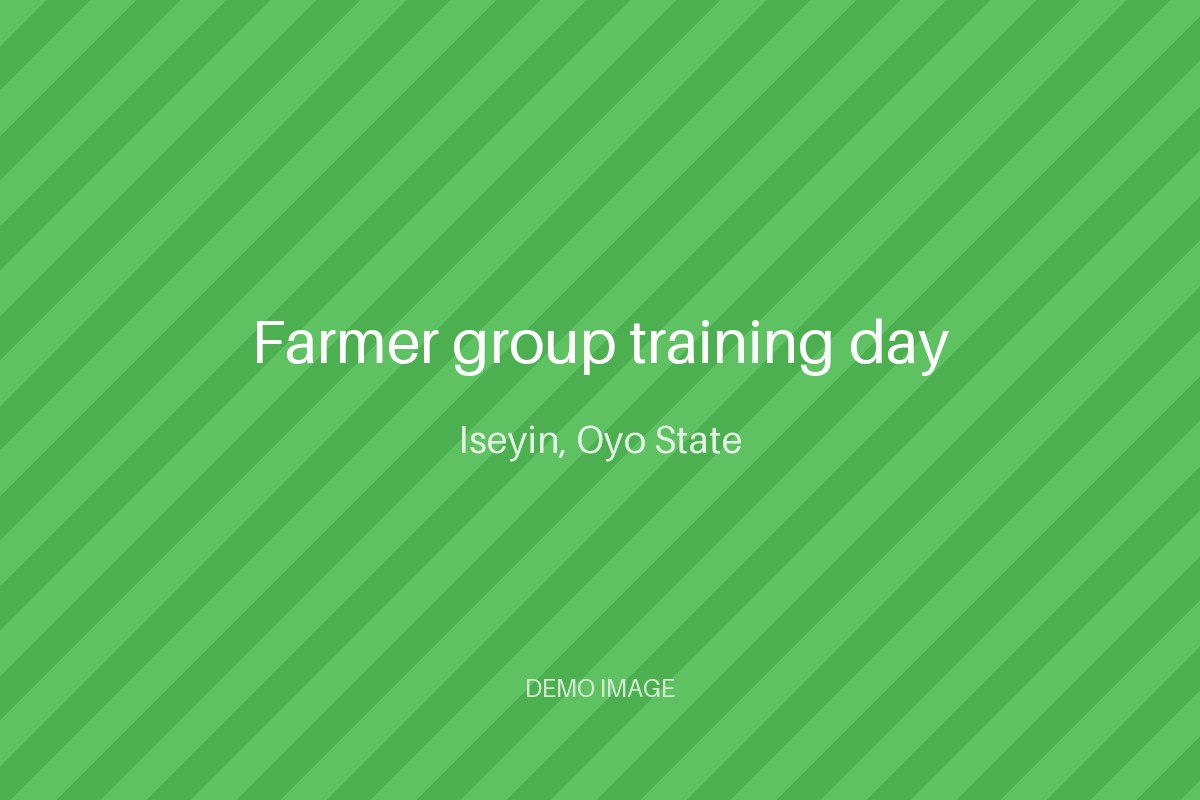 Farmer group training day